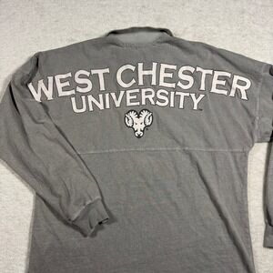 Spirit Jersey West Chester Univ Golden Rams Rugby Shirt Mens S Gray